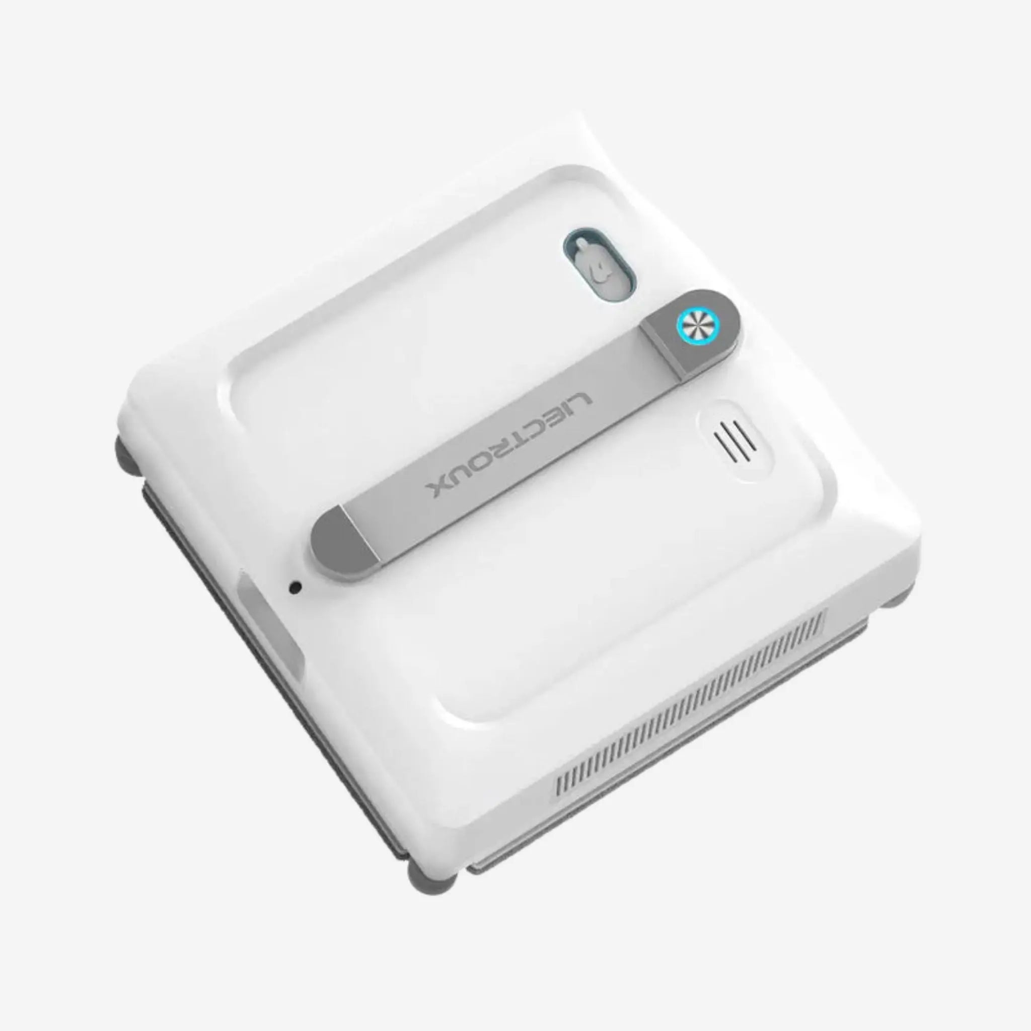 Fönsterputsrobot S9 Liectroux i sned vinkel som visar kompakt konstruktion och modern formgivning.