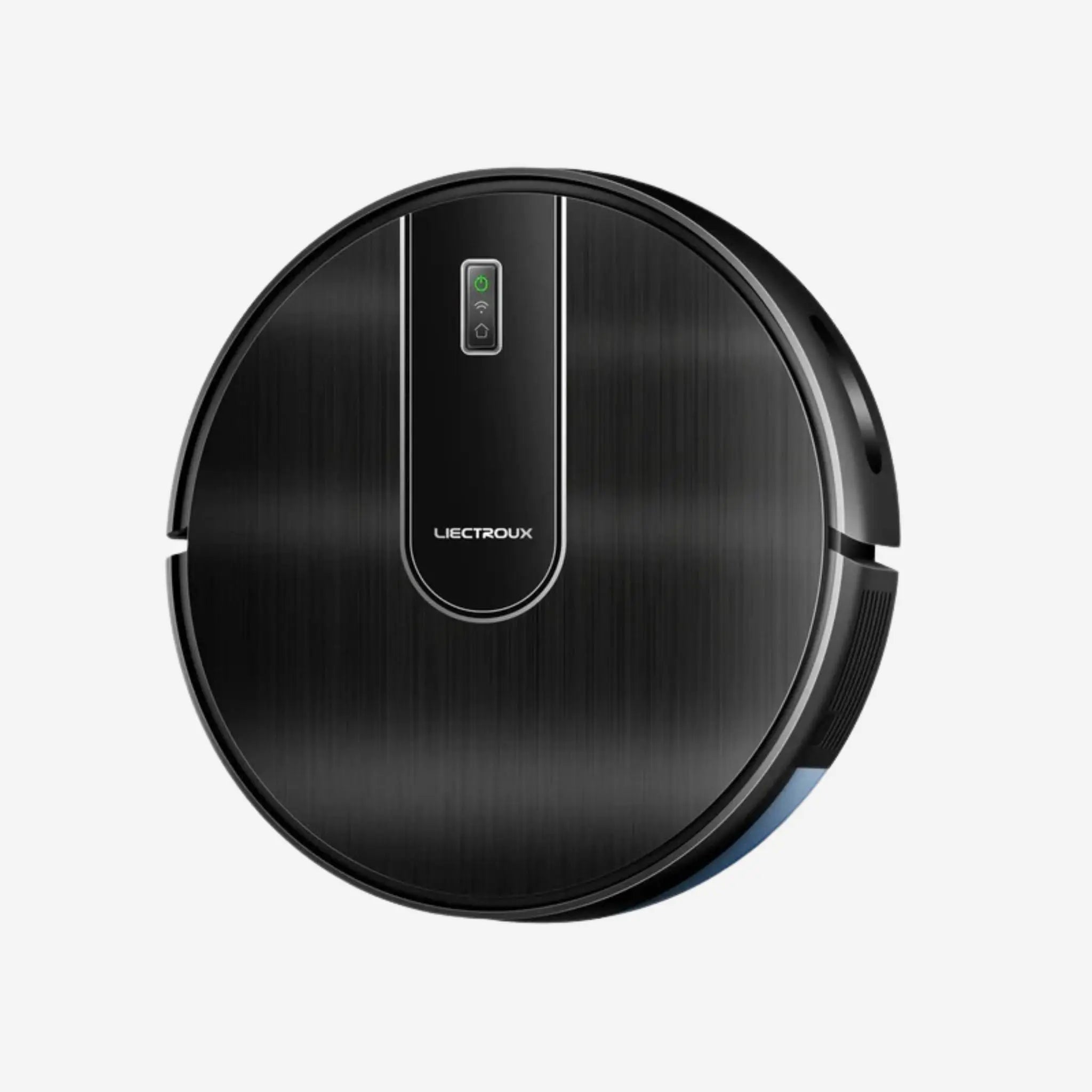 Robotdammsugare N7S-U i svart, toppvy med stilren design och gyroskopnavigering